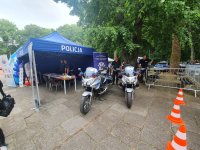 Zachodniopomorscy policjanci zabezpieczali zlot motocyklowy w Drawsku Pomorskim