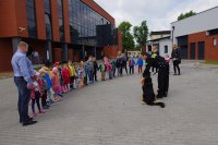 Dzieci ze szkół i przedszkoli z wizytą w KPP Stargard Szczeciński