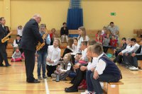 Orkiestra Policji z Brandenburga koncertowała w polskiej szkole