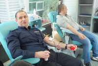 "Krwiobus" w Koszalinie- policjanci także oddawali krew