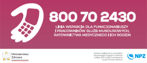 Linia wsparcia dla funkcjonariuszy i pracowników słuzb mundurowych