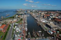 panorama Bremenhaven zdjęcie lotnicze