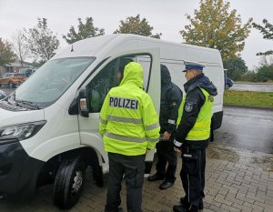wspólna kontrola drogowa polskich i niemieckich funkcjonariuszy