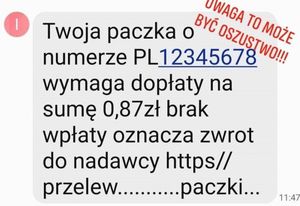 treść sms