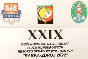 XXIX Ogólnopolski Rajd Górski Służb Mundurowych Resortu Spraw Wewnętrznych ”Rabka-Zdrój 2022”