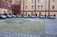 Uroczyste przekazanie radiowozów dla szczecińskich policjantów