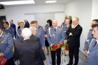 Uroczyste pożegnanie z mundurem i zdanie obowiązków Komendanta Powiatowego Policji w Gryfinie inspektora Andrzeja Stechnij.