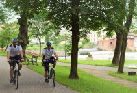 Policyjne patrole rowerowe w Gryficach