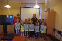 Dzieci z wizytą w KPP w Wałczu