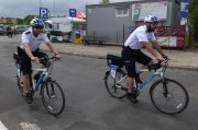 Policyjne patrole rowerowe w pasie nadmorskim