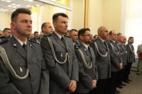 Uroczyste pożegnanie z mundurem i zdanie obowiązków Komendanta Miejskiego Policji  w Koszalinie inspektora Zenona Atrasa