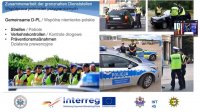 slajd z prezentacji niemieckich partnerów projektu ukazujący współpracę polskich i niemieckich policjantów